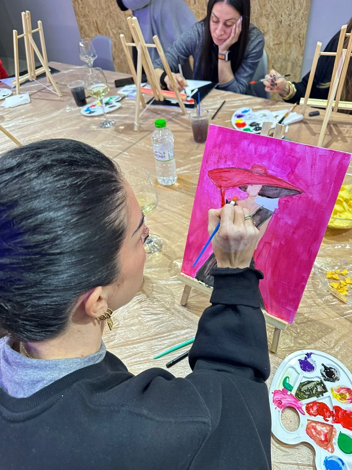 Painting class photo