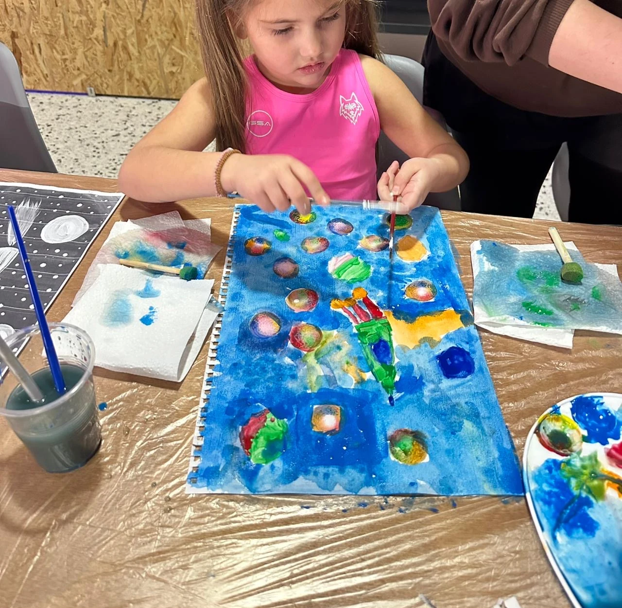 Painting class photo