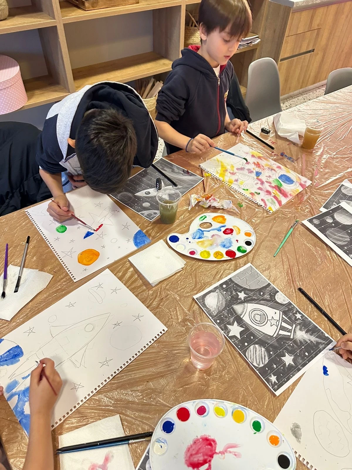 Painting class photo