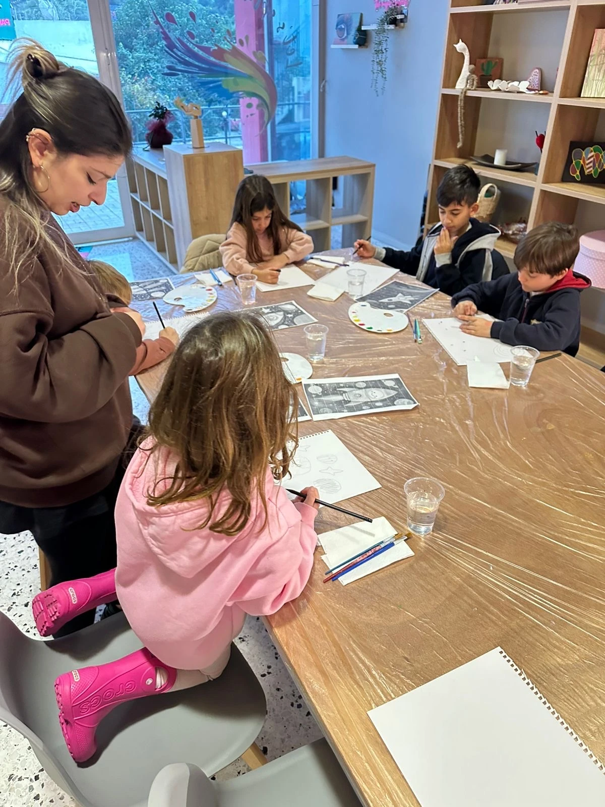 Painting class photo