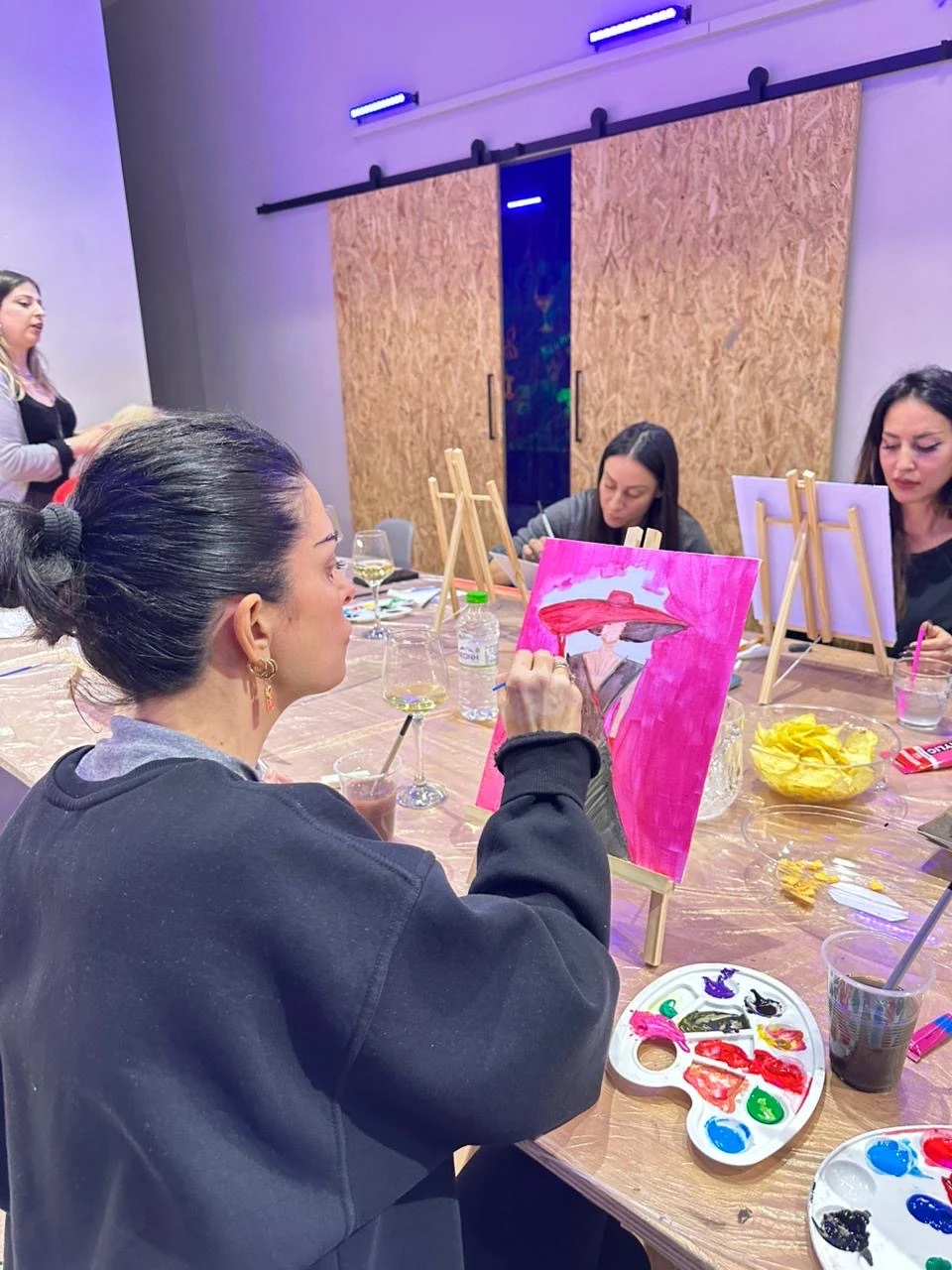 Painting class photo