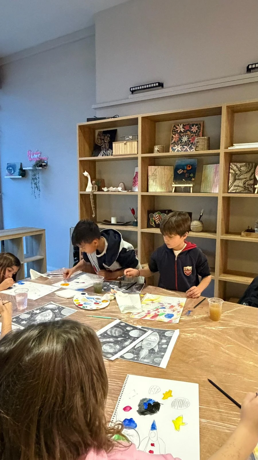 Painting class photo