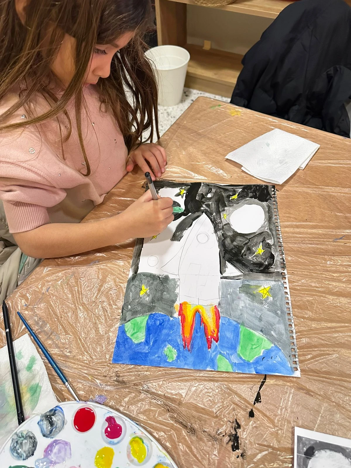 Painting class photo