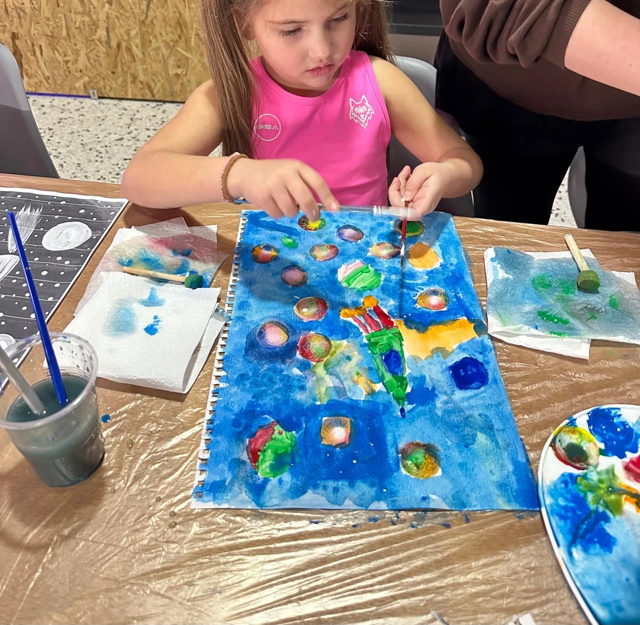 Painting class photo