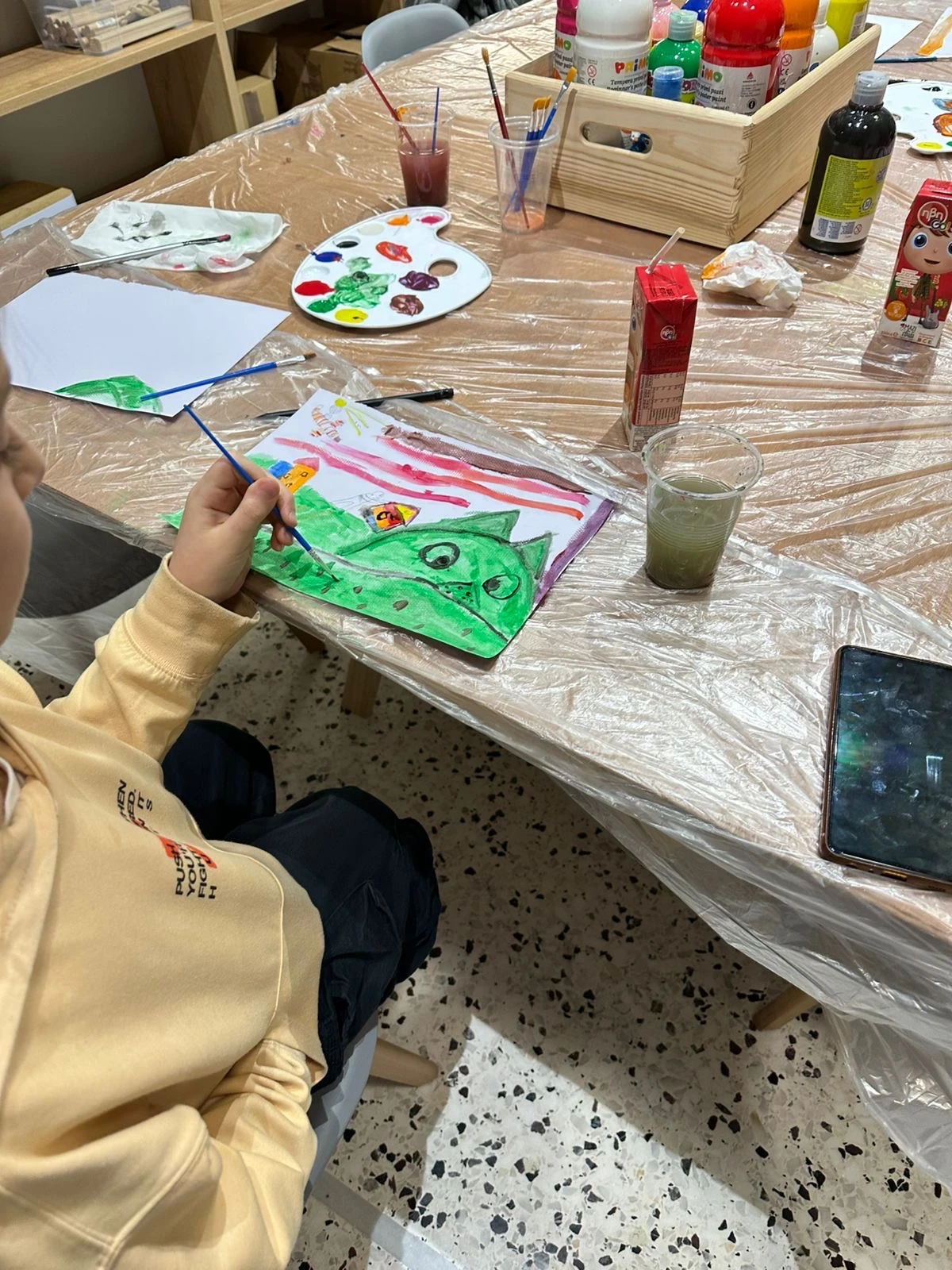 Painting class photo