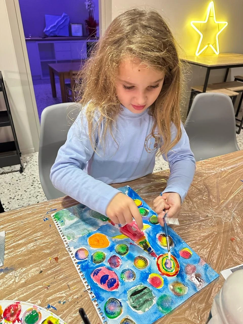 Painting class photo