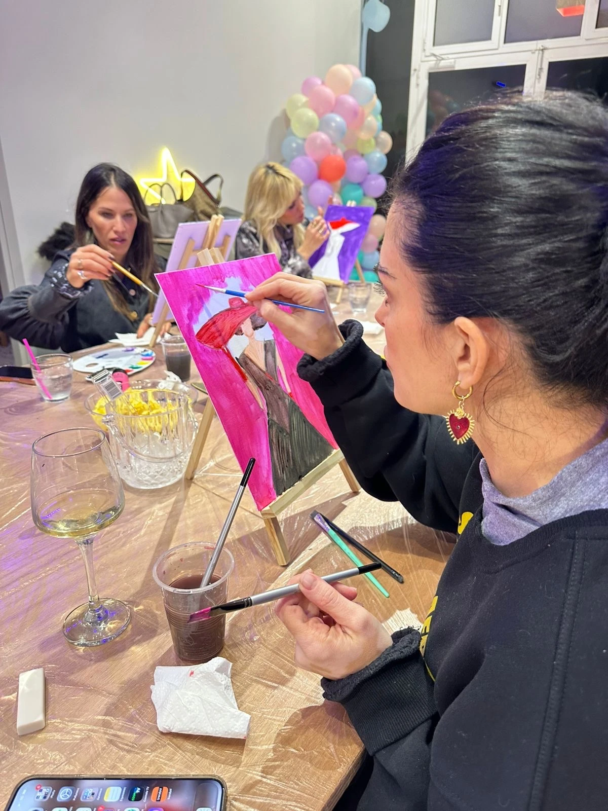 Painting class photo